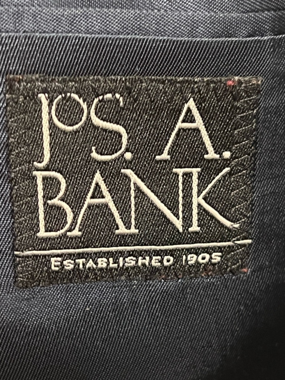 Jos A Bank Tartan Plaid Sport Coat Blazer Jacket Wool Blue’ Men 42R - Picture 13 of 14